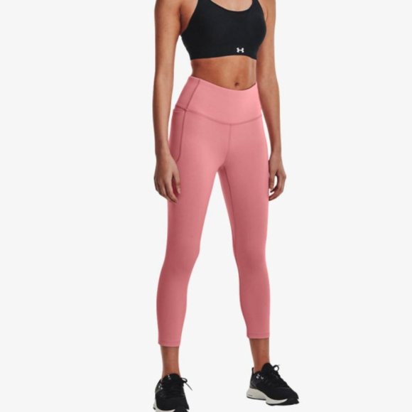 NEW Under Armour UA Meridian Crop Pink Leggings - Picture 1 of 6